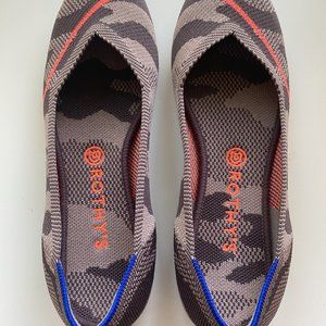 Rothy's The Flat - brown/tan camo